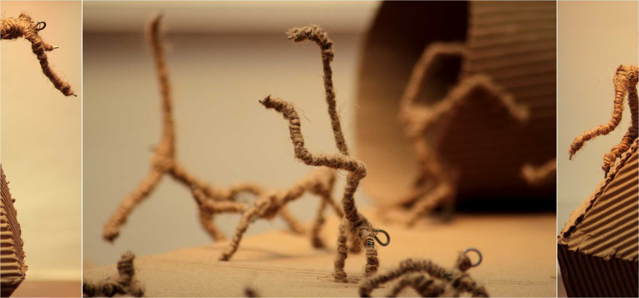 Engaging art installation about mindless thoughts