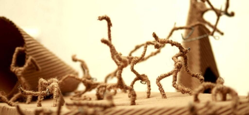 Engaging art installation about mindless thoughts