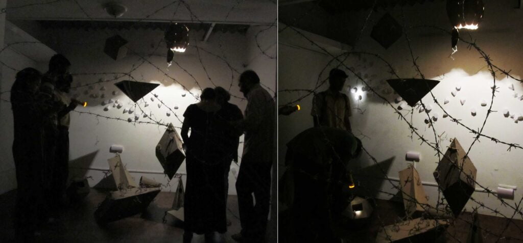 Engaging art installation about mindless thoughts