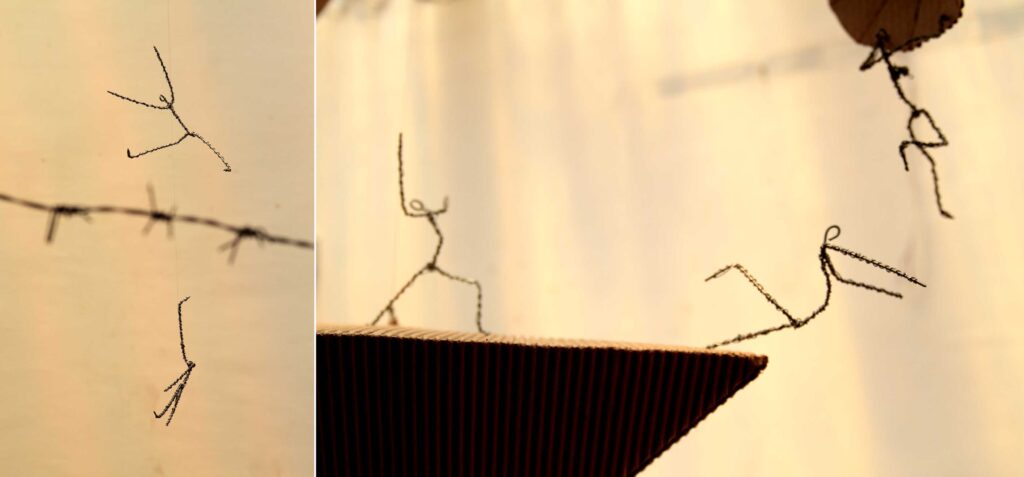 Engaging art installation about mindless thoughts