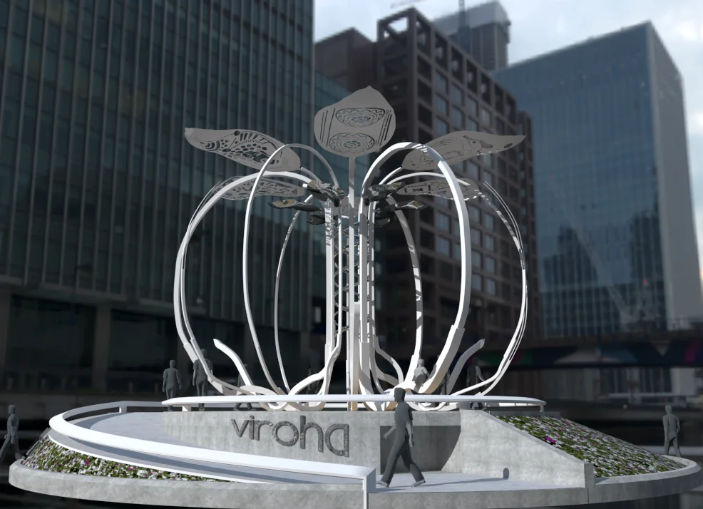 Public sculpture India Banyan Tree