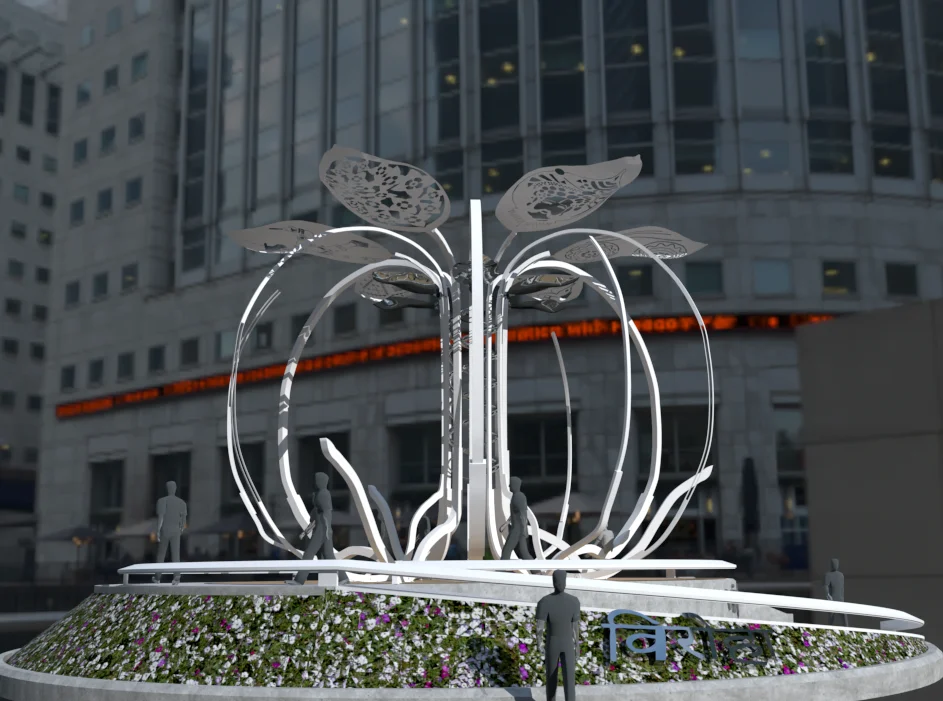 Public sculpture India Banyan Tree