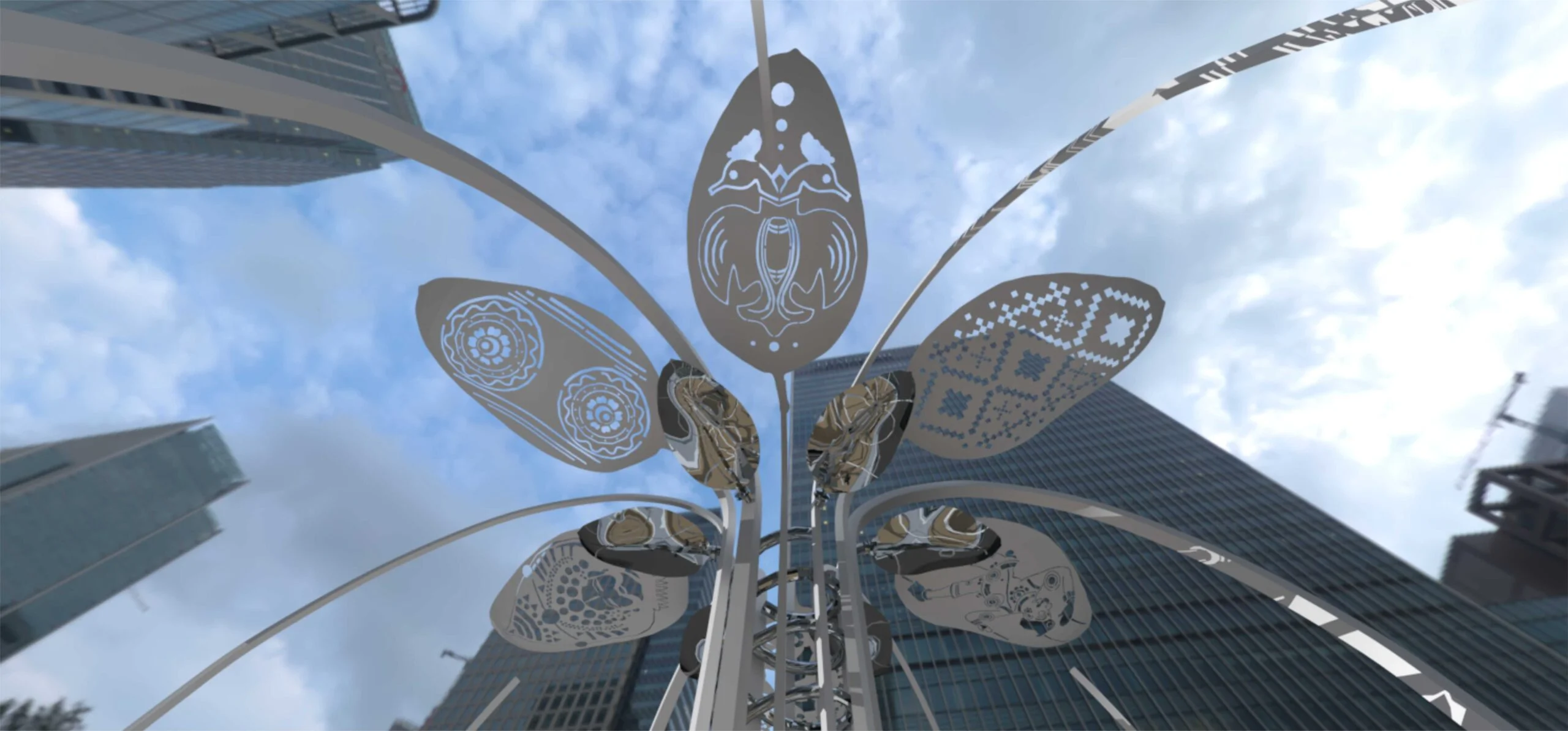 Public sculpture India Banyan Tree